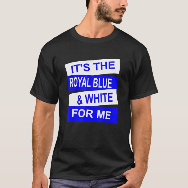 Det är Royalet Blå vit för mina flickor T Shirt (Framsida)