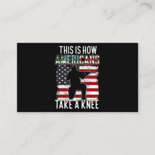 Det är så amerikanerna tar en Knee Funny Gift Vete Visitkort