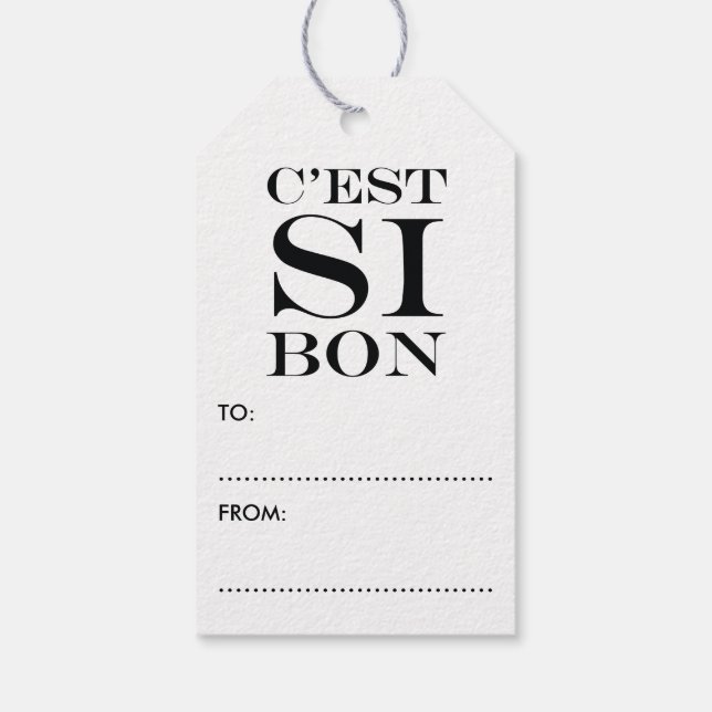 Det är så Bra - C'est Si Bon Fransk Presentetikett (Baksidan)
