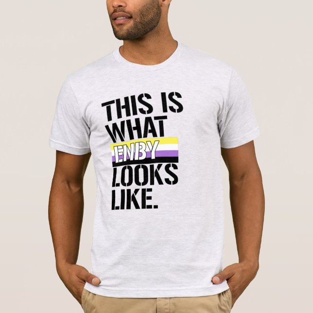 Det är så Enby ser ut T Shirt (Framsida)