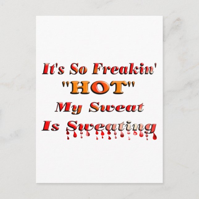 Det är så Freakins HETT Vykort (Framsida)