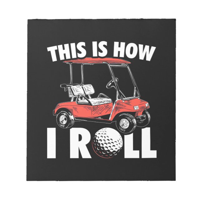 Det är så Golfer Roll Anteckningsblock (Framsida)