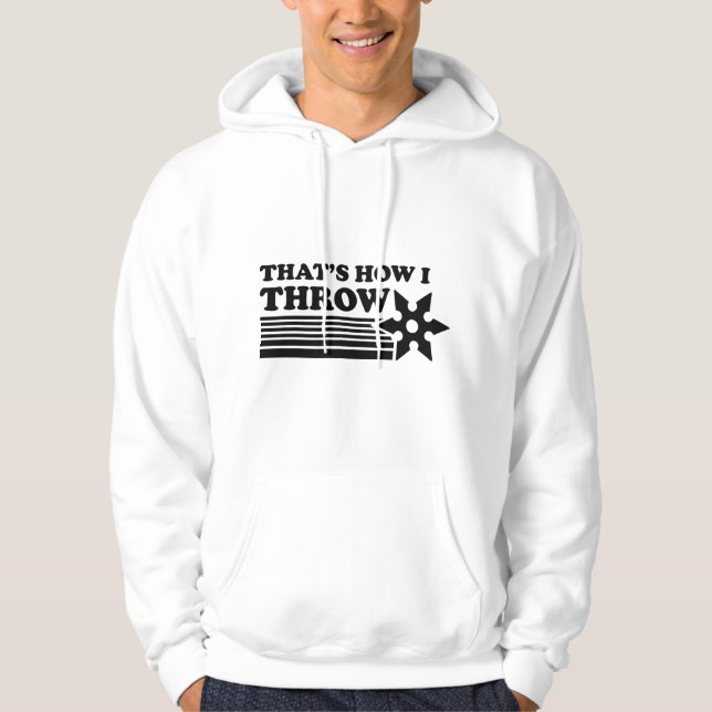 Det är så jag kastar hoodie (Framsida)
