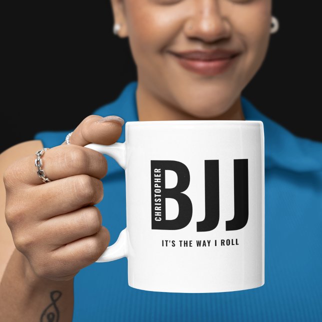 Det är så jag lägger till ditt namn Jiu Jitsu Kaffemugg (Personalized Jiu Jitsu Mug)