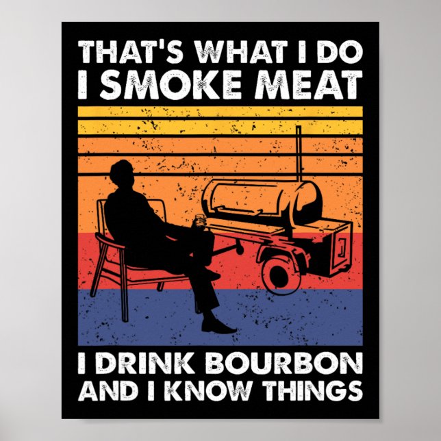 Det är så jag röker kött Bbq  Poster (Framsidan)