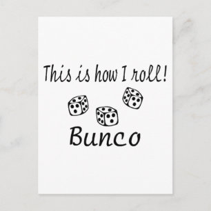 Det är så jag roll Bunco Vykort