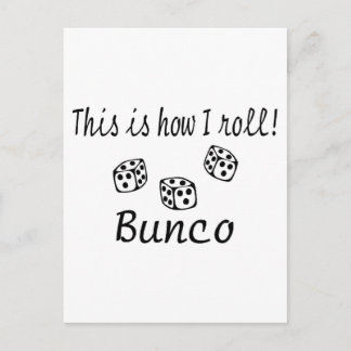 Det är så jag roll Bunco Vykort