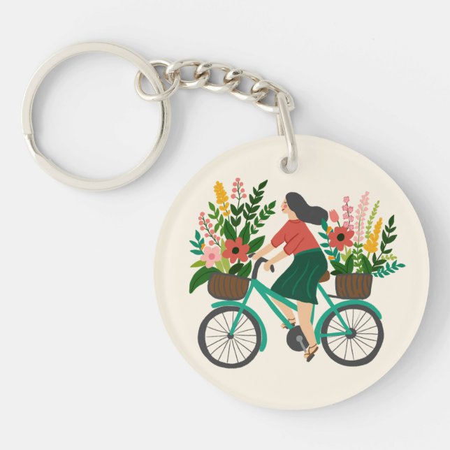 DET ÄR SÅ JAG ROLL Cute Bicycle Girl ANPASSNINGSBA (Framsidan)