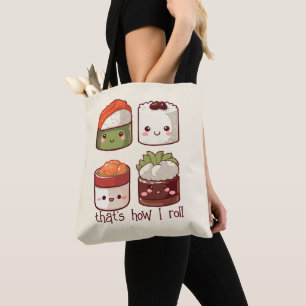 Det är så jag Roll Cute Kawaii Sushi Tygkasse