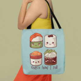 Det är så jag Roll Cute Kawaii Sushi Tygkasse