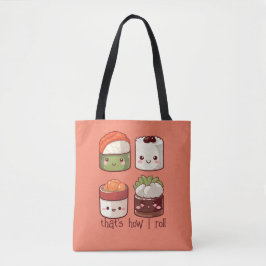 Det är så jag Roll Cute Kawaii Sushi Tygkasse