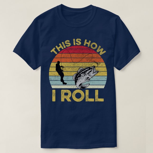 Det är så jag rollfiskar 2 t shirt (Design framsida)