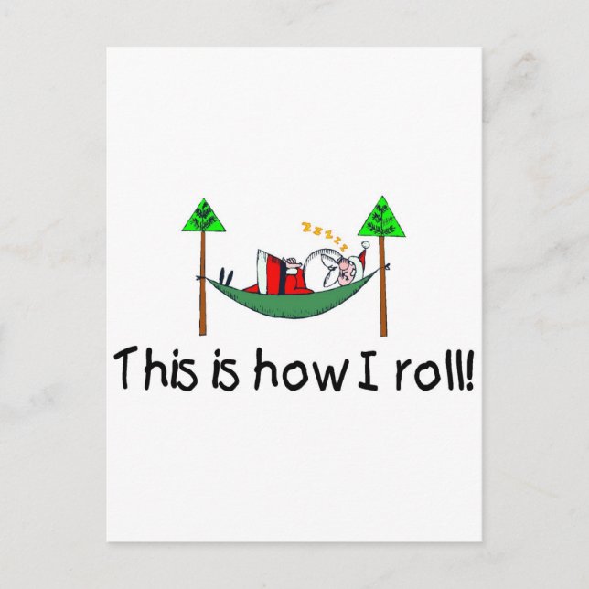 Det är så jag rotar i jultomten helg vykort (Framsida)