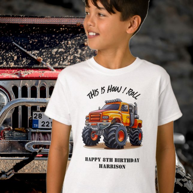 Det är så jag roterar Monster Lastbil på födelseda T Shirt (Skapare uppladdad)