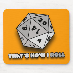 Det är så jag rullar d20 musmatta