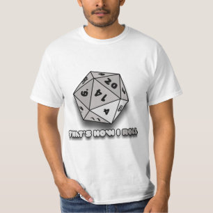 Det är så jag rullar d20 tee shirt