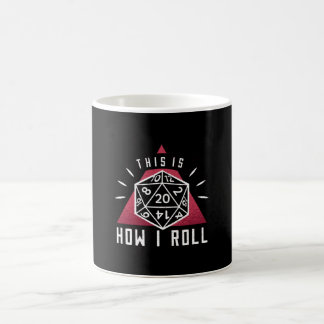 Det är så jag rullar - D20 visar 20 Kaffemugg