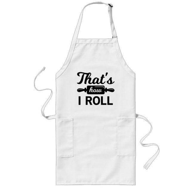 Det är så jag rullar, Lilla Chef Gift Apron Långt Förkläde (Framsidan)