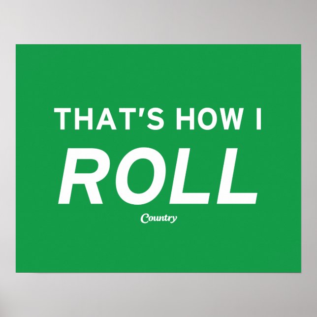 Det är så jag rullar poster (Framsidan)
