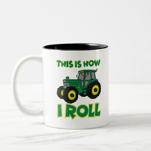 Det är så jag rullar Två-Tonad mugg (Vänster)