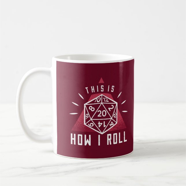 Det är så jag spelar rollspel kaffemugg (Vänster)