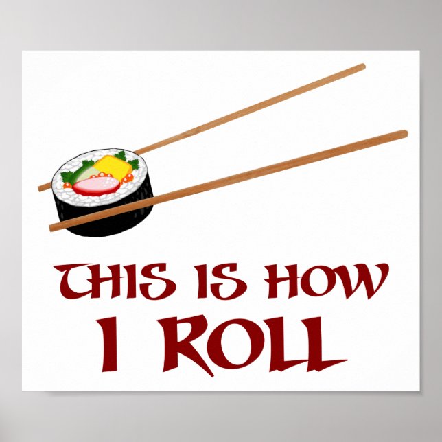 Det är så jag Sushi Roll Poster (Framsidan)