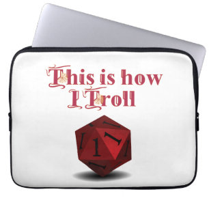Det är så jag Troll - Kritisk Slå RPG Dice Laptop Fodral