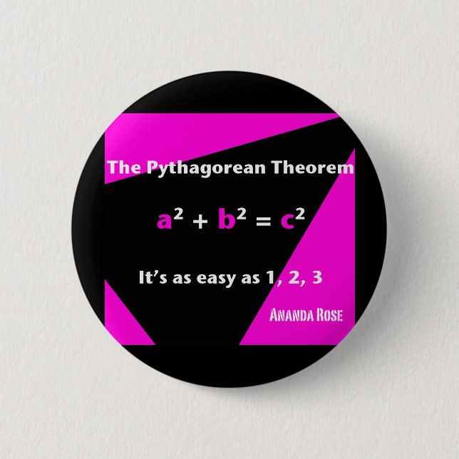 Det är så lätt, som 1, 2, 3 Fuschia knäppas Knapp (Framsida)