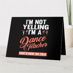 Det är så vi pratar om roligt, Dance Instructor Te Kort