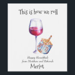 Det är så vi Roll Hanukkah Funny Gift Vin Vinflaska Etikett<br><div class="desc">Den här designen har skapats genom digital grafik. Det kan vara personlig i det område som tillhandahålls eller anpassning genom att klicka för att anpassa ytterligare alternativ och ändra namn, initialer eller ord. Du kan också ändra texten färg och stil eller ta bort texten för en bilddesign. Kontakta mig på...</div>