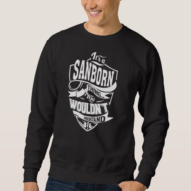 Det är SANBORN Sak Lång Ärmad Tröja (Framsida)