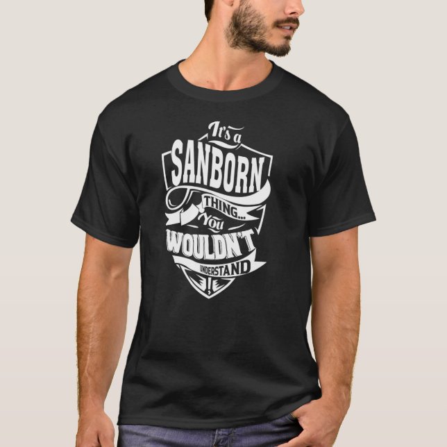 Det är SANBORN Sak T Shirt (Framsida)
