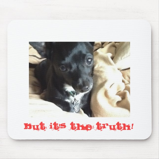 Det är sanningens musknapp musmatta (Framsidan)