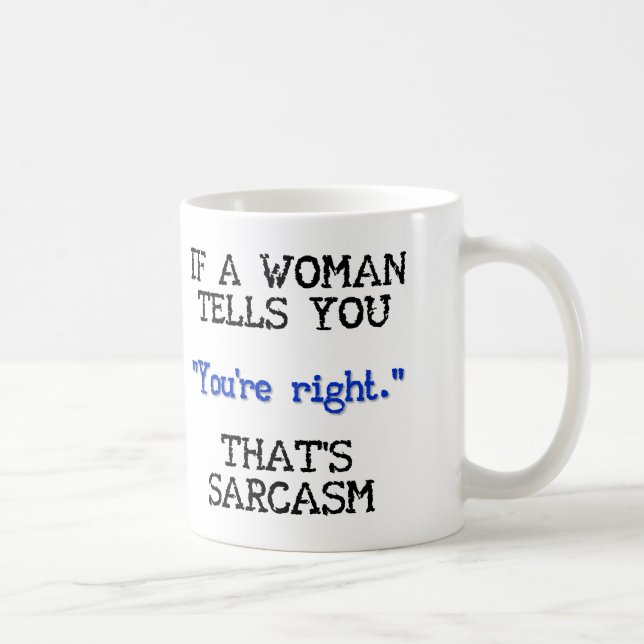 Det är Sarcasm Funny Mug eller Resemugg Kaffemugg (Höger)