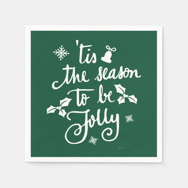 Det är säsong att bli glad pappersservett (Framsidan)