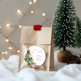 Det är säsong att gifta sig - Vinterbröllopsfest Runt Klistermärke