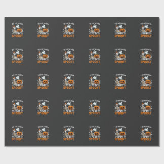 Det är säsong att vara kuslig Halloween-pumpa spök Presentpapper