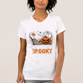 Det är säsong att vara kuslig Halloween-pumpa spök T Shirt