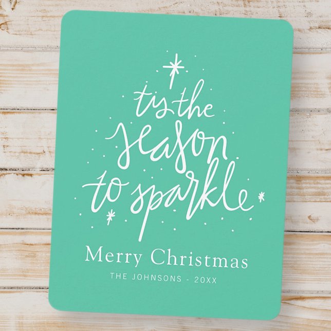 Det är säsong för Gnistra Modern Julgran Julkort (Skapare uppladdad)