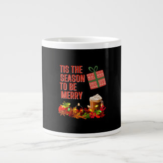 Det Är Säsong För Merry Estetiskt Unikt Jumbo Mugg