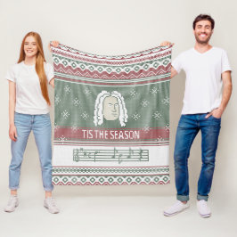 Det är säsong Handel Messiah faux sticka Fleecefilt