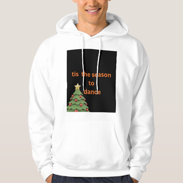 det är säsongen att dansa julgran hoodie (Framsida)