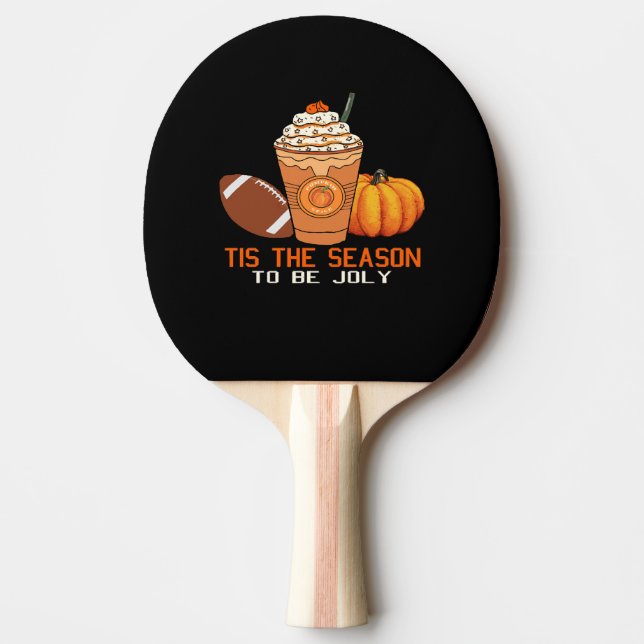 det är säsongen att vara glad jul pingisracket (Framsidan)