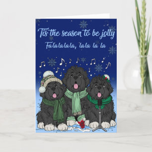 Det är säsongen att vara glad, Newfoundlands julså Helgkort