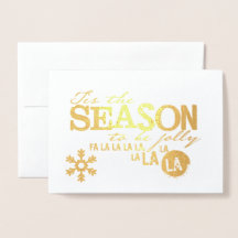 Det är säsongen folie kort