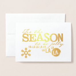 Det är säsongen folie kort