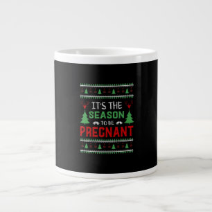 Det är säsongen för att vara en gravid, fin jul jumbo mugg