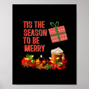Det Är Säsongen För En Merry Estetik Unik Poster