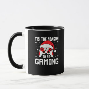 Det Är Säsongen För Spelande Jul Spelare Hjärtbeat Mugg