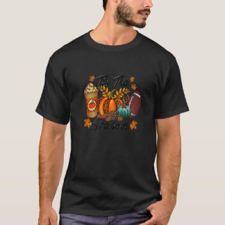 Det Är Säsongen Pumpa Och Krydda Fotboll Hallowee T Shirt